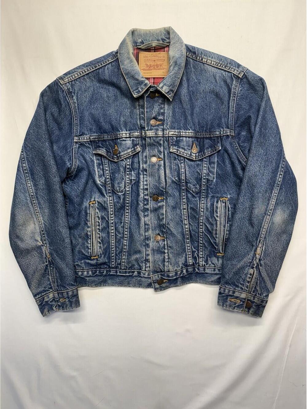 Vintage 1984 LEVIS  Type III Denim Trucker Jacket Flannel Lined Size 40 “NO E!” - Picture 2 of 9